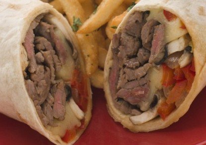 اللحم مع المشروم