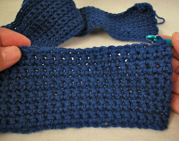 غرزة الحشو ، كروشية ، تعليم كروشيه ، Single Crochet