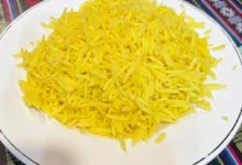 طبق أارز بسمتي بالكركم