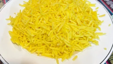طبق أارز بسمتي بالكركم