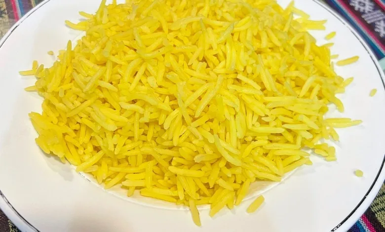 طبق أارز بسمتي بالكركم