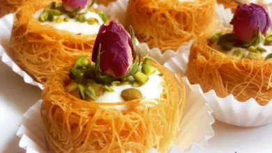 طريقة عمل كنافة عش البلبل