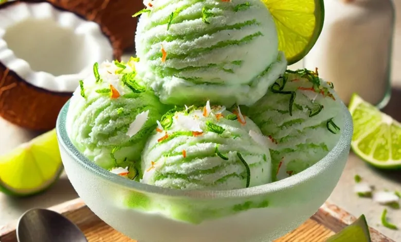 آيس كريم الليمون