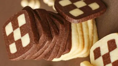 بسكوت الفانليا والشكولاتة