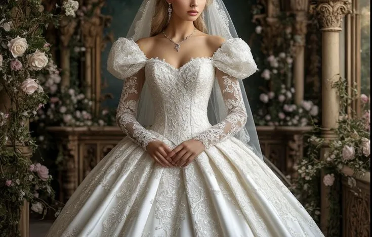 أحدث وأشيك فساتين زفاف لعام 2015