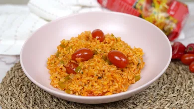 الارز بالطماطم