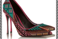 أحذية مطرزة بغرزة الكنافاه (24)