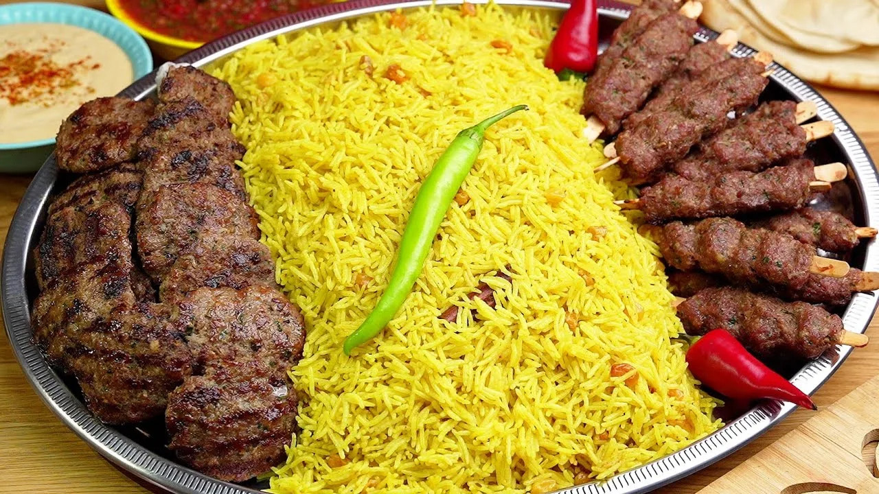 أرز بالكفتة