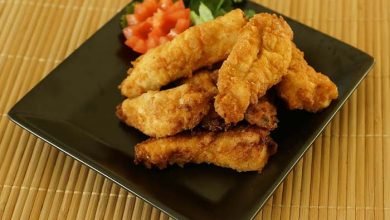 أصابع الدجاج المحمرة