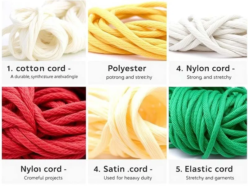 أنواع الكردون المستخدم في الخياطة