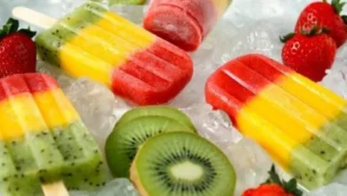 أيس كريم الفواكه الطبيعية