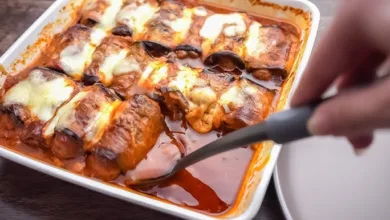 الباذنجان بالكفتة