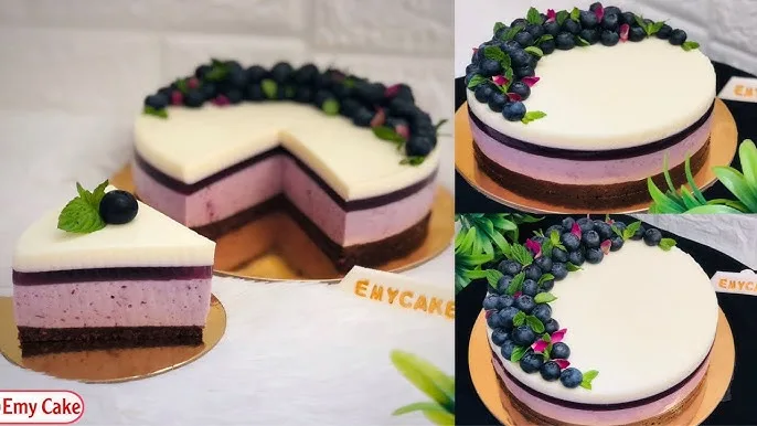 التشيز كيك بالتوت وجوز الهند