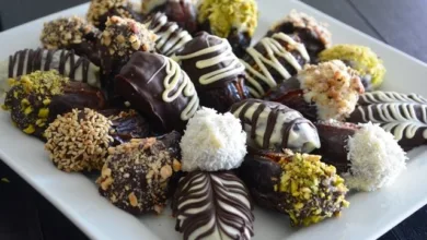 التمر بالشيكولاتة