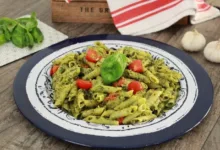 المكرونة بصوص البستو