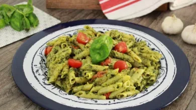 المكرونة بصوص البستو