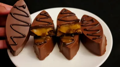 بسكويت بالشيكولاته والكراميل