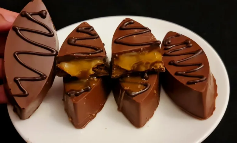 بسكويت بالشيكولاته والكراميل