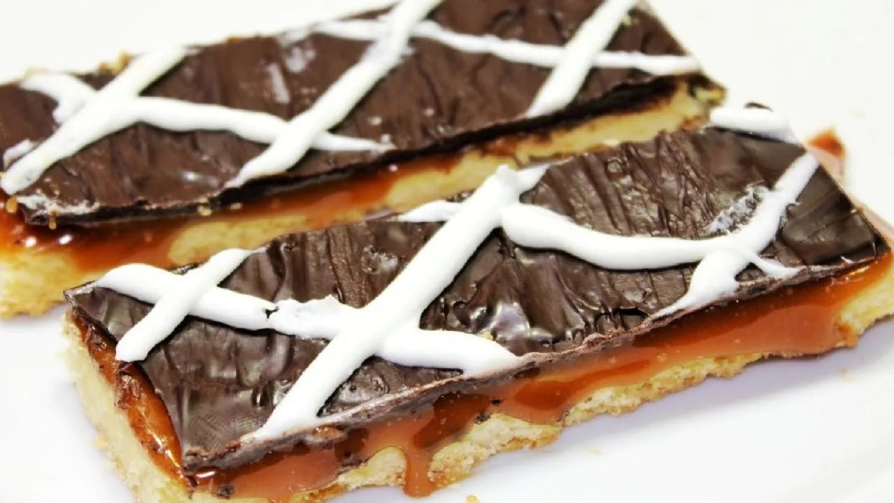 بسكويت بالشيكولاته والكراميل