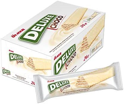 بسكويت مغطى بالشيكولاتة البيضاء