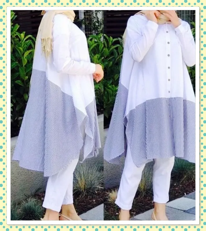 بلوزات طويلة للصيف (9)