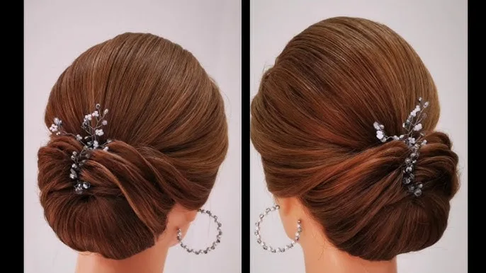 تسريحة بسيطة لمناسبة أنيقة