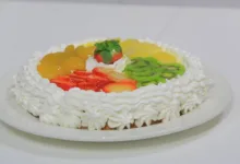 تورتة الشو بالكريمة والفاكهة