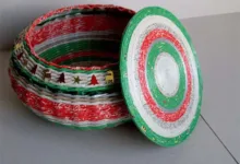 سلة من الورق