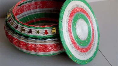 سلة من الورق