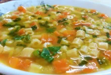 شوربة الخضراوات بالمكرونة