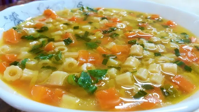 شوربة الخضراوات بالمكرونة