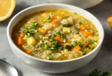 شوربة الشوفان بالخضراوات