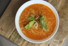 شوربة الطماطم المشوية