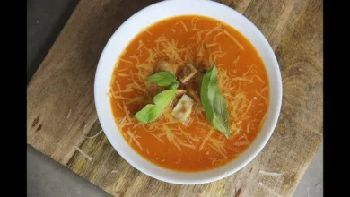 شوربة الطماطم المشوية