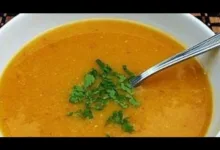 شوربة العدس بالبرغل والنعناع
