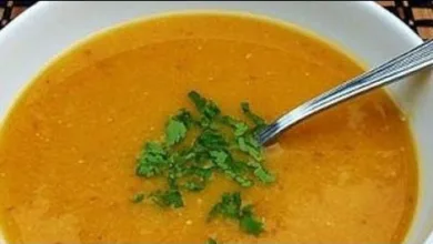 شوربة العدس بالبرغل والنعناع