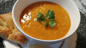 شوربة العدس بالبرغل والنعناع