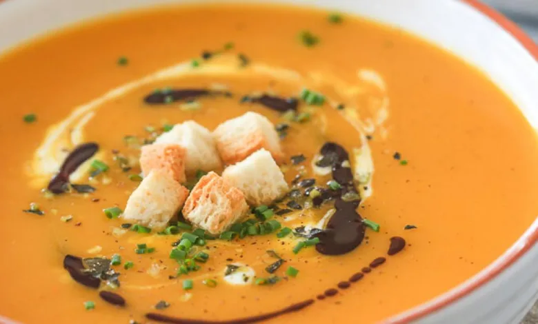 شوربة القرع بالكريما
