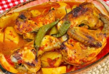 طاجن البطاطس بالدجاج