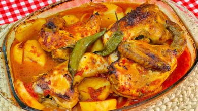 طاجن البطاطس بالدجاج