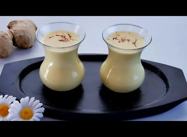 طريقة عمل حليب بالزنجبيل والعسل
