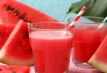 عصير البطيخ الشهي