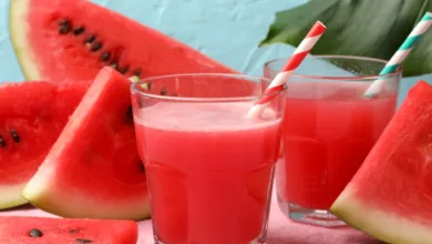 عصير البطيخ الشهي