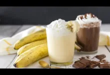 عصير الموز بالشيكولاتة