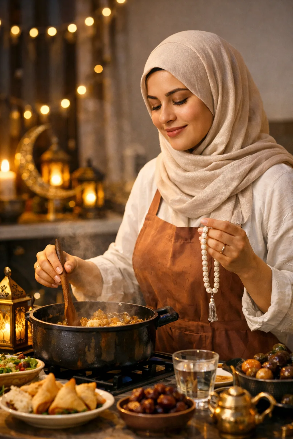 كيف تستغلين وقتك أثناء الطبخ في رمضان