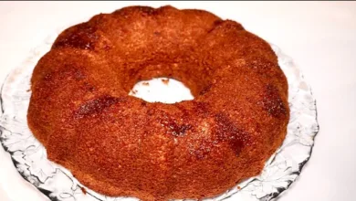 كيك بطحين الشعير