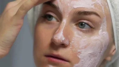 ماسك النشا وماء الورد