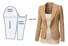 طريقة رسم باترون كم الجاكت jacket sleeve pattern