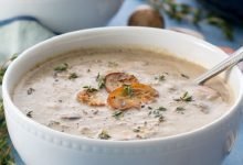 شوربة الشوفان بالمشروم