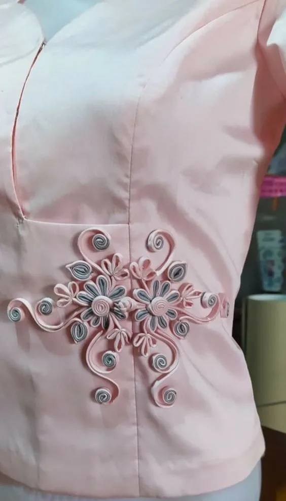 موديل مزين بالكردون أو حبال الخياطة-14